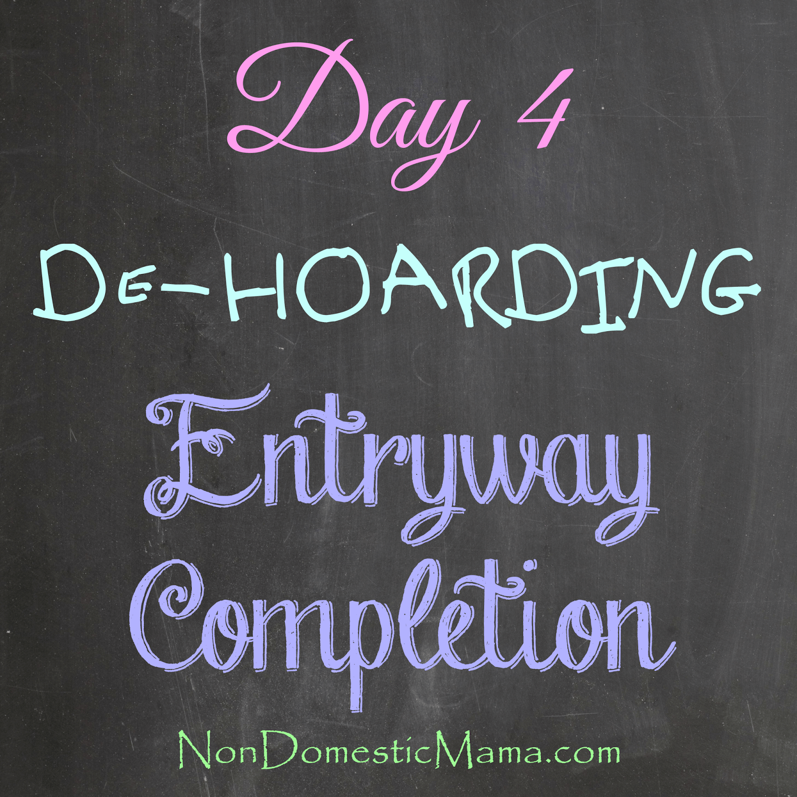 {Day 4} Entryway Finishing Touches - 31 Days of De-Hoarding #write31days